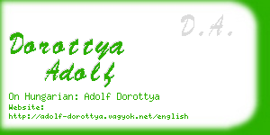 dorottya adolf business card